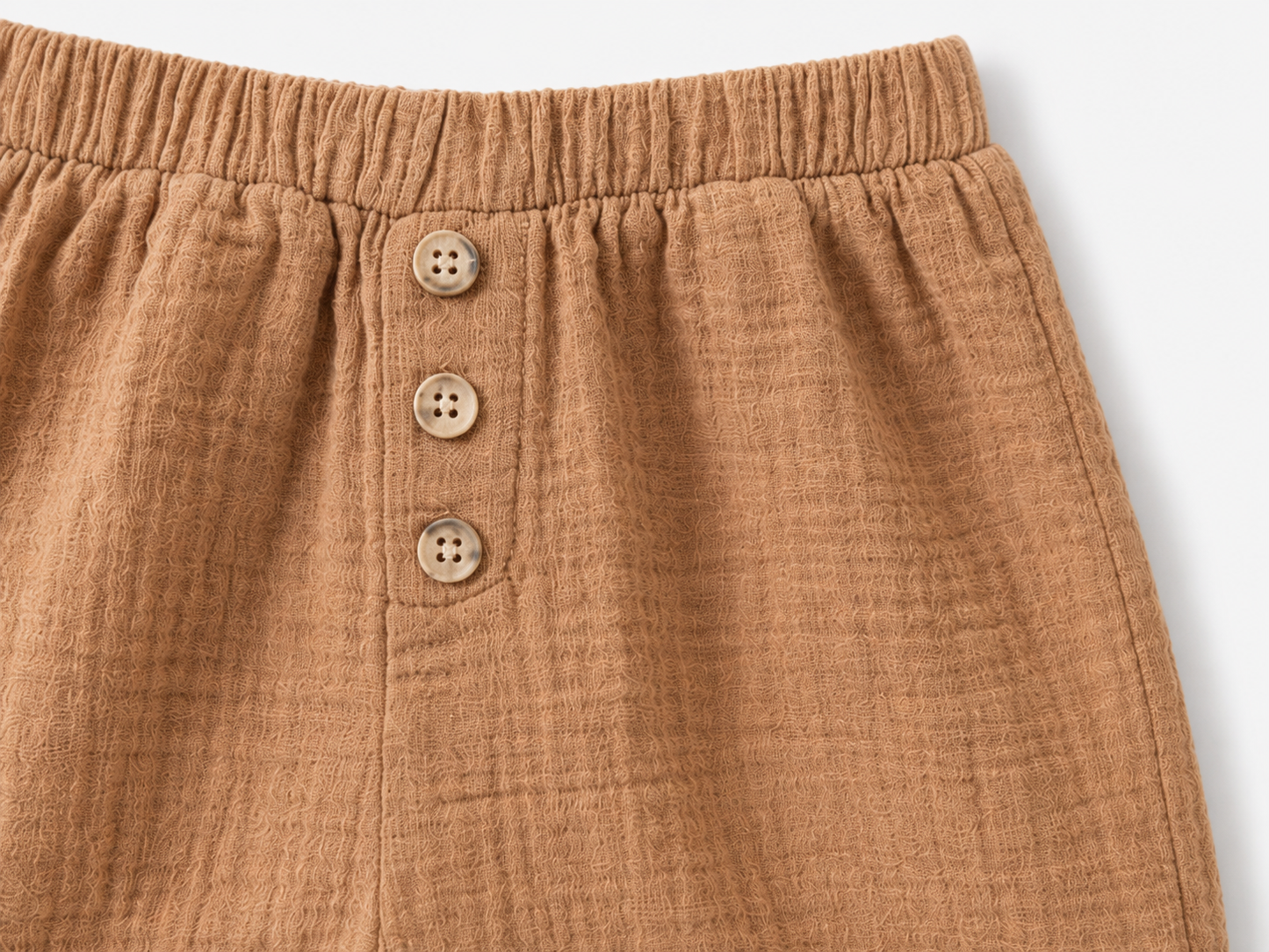 Neutral Muslin Shorts