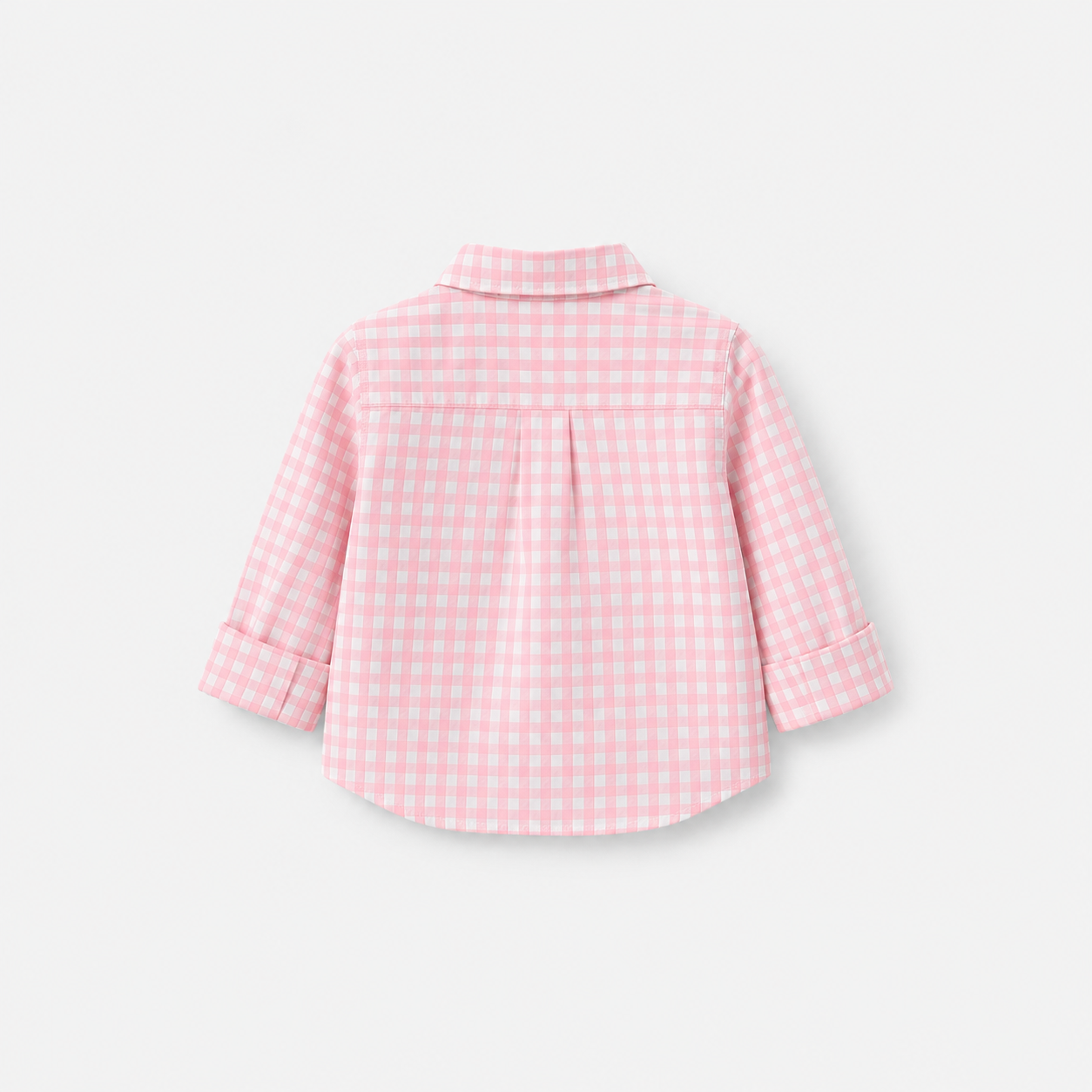 Pink Gingham Button-Up