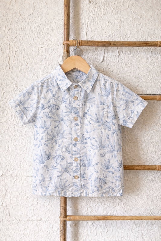 Blue Meadow Button-Up
