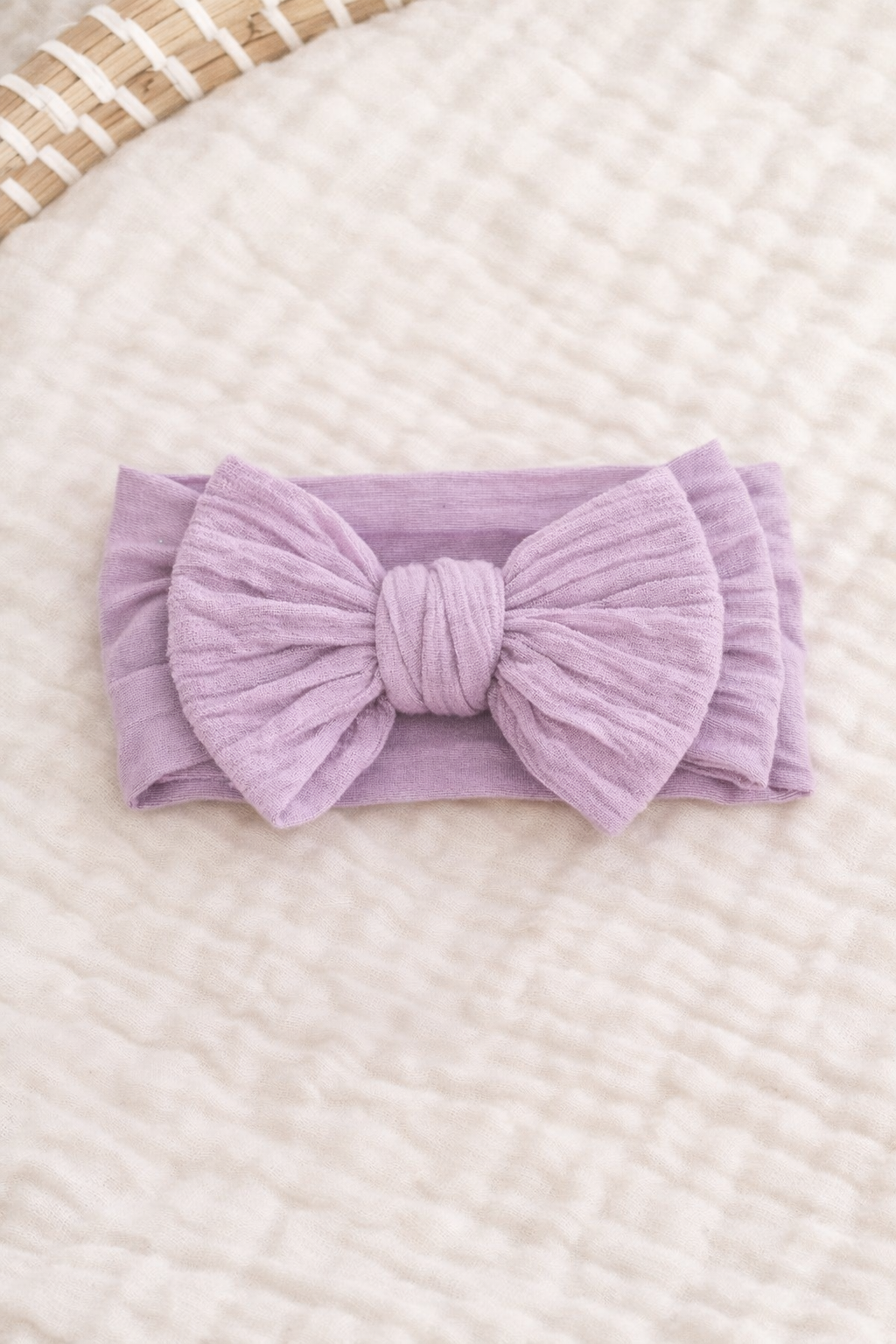 Lavender Bow Headband